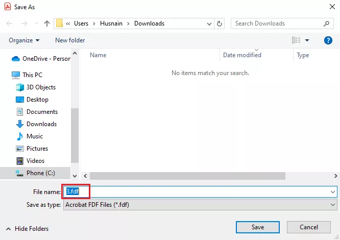 save the file as fdf with adobe acrobat