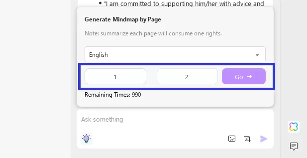 specify the page range for updf ai on windows and mac
