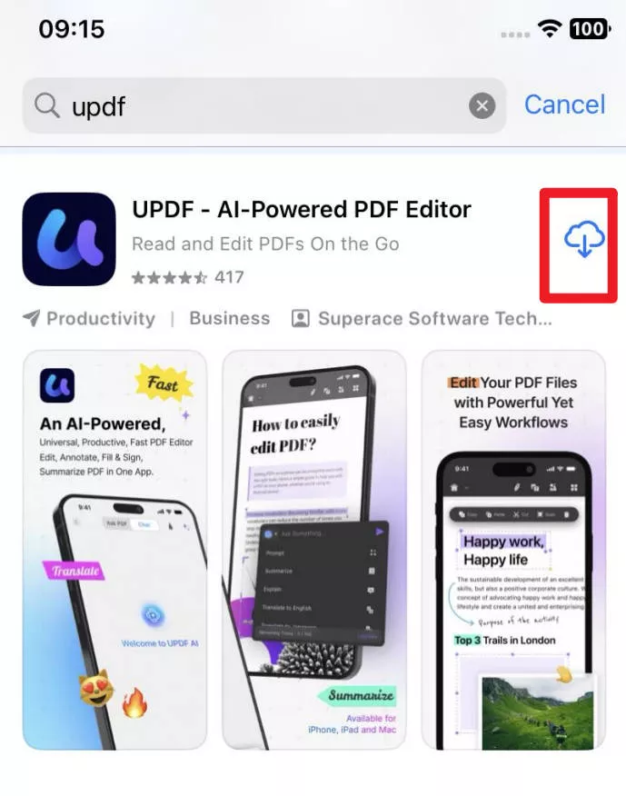 updf download ios