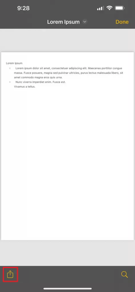 zoom preview to full screen and tap share in iPhone 2