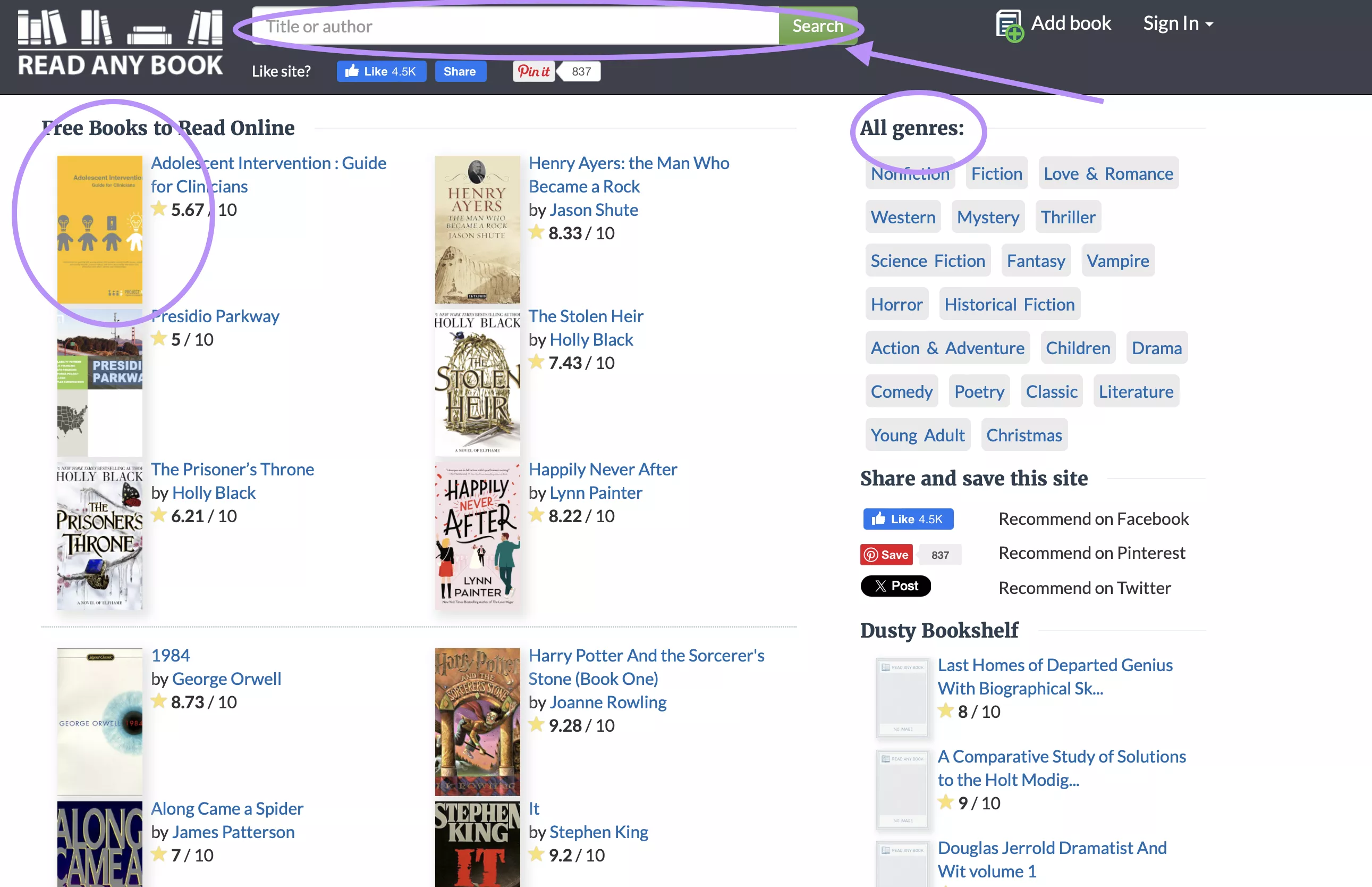 readanybook website