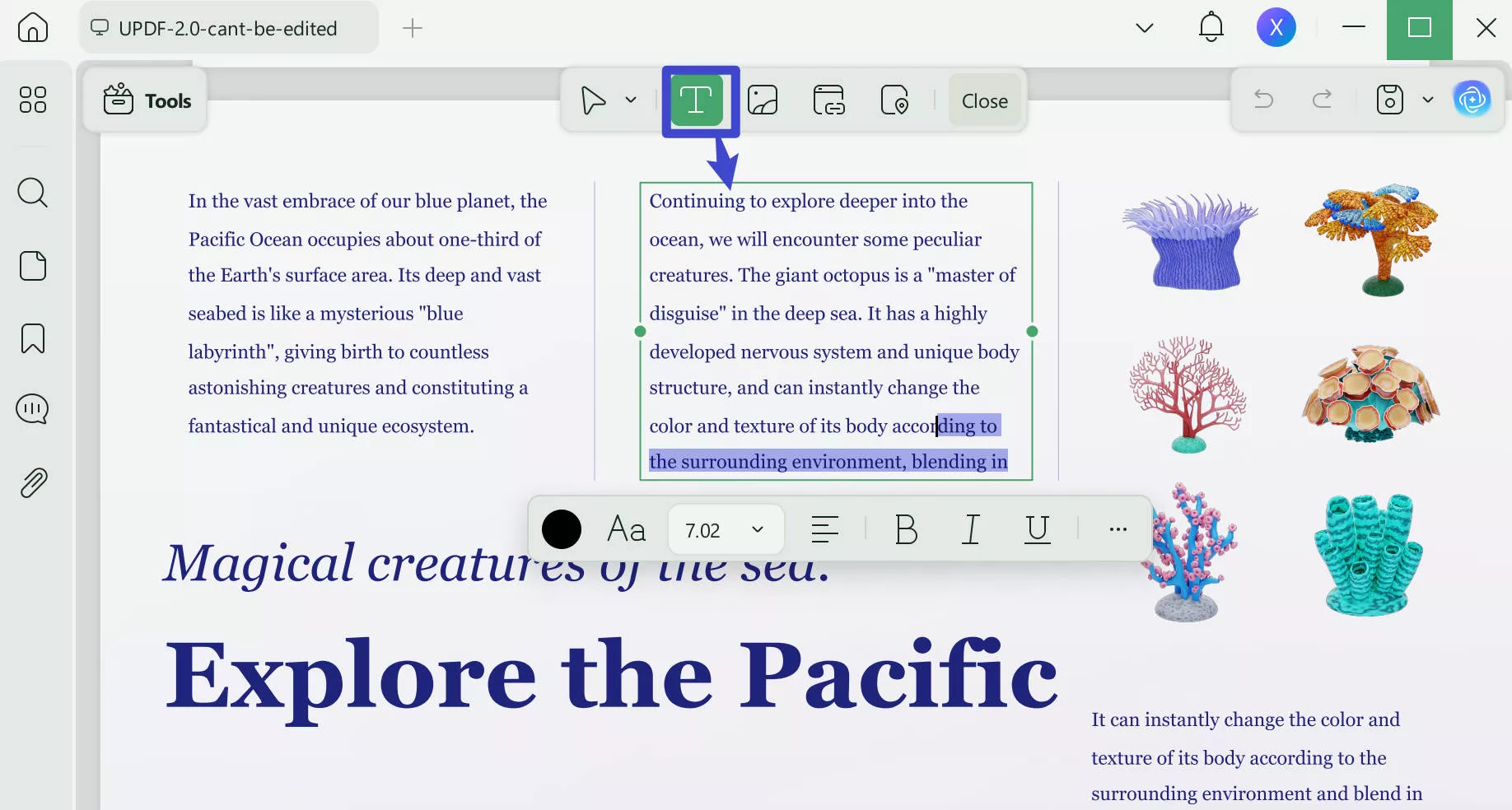 add text and adjust font properties