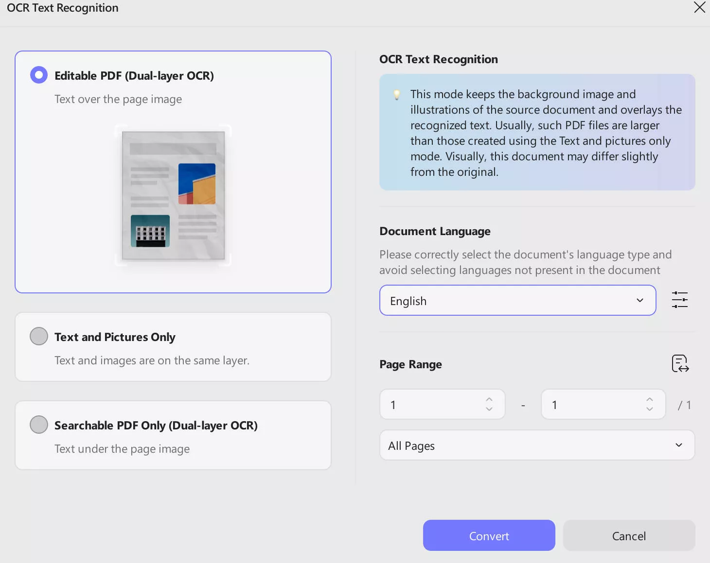 hit the perform ocr button