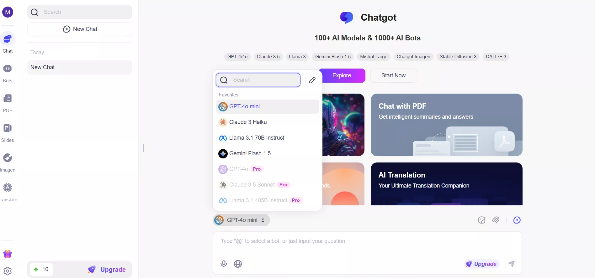 ChatGOT choose LLMs