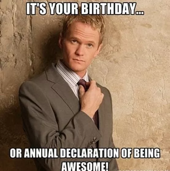 declaration of awesomeness happy birthday meme