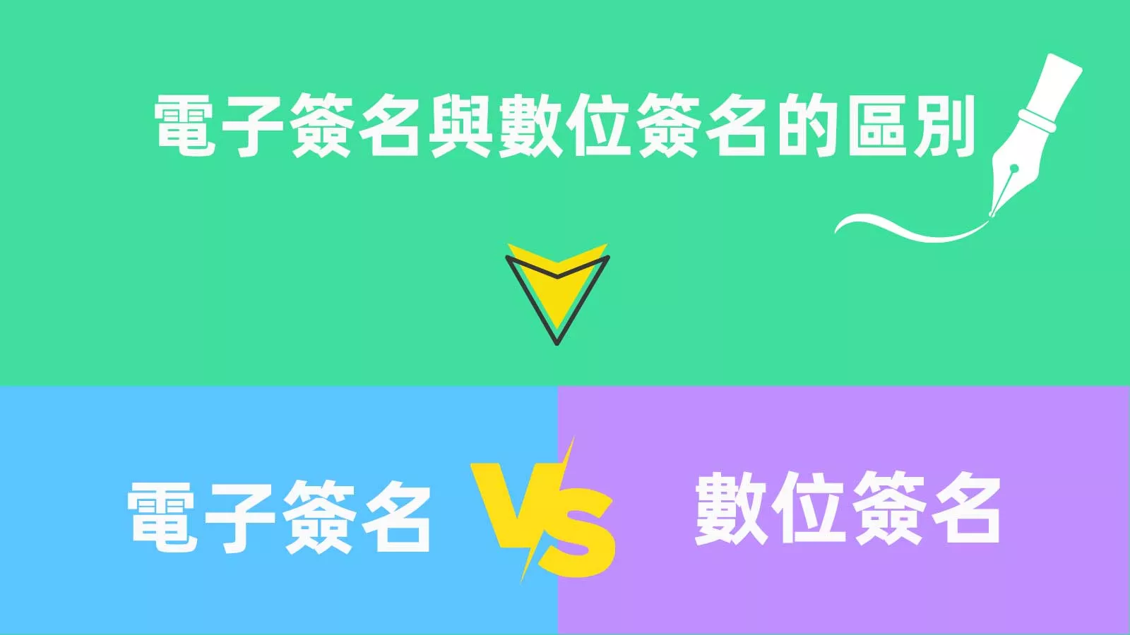 電子簽名與數位簽名的區別