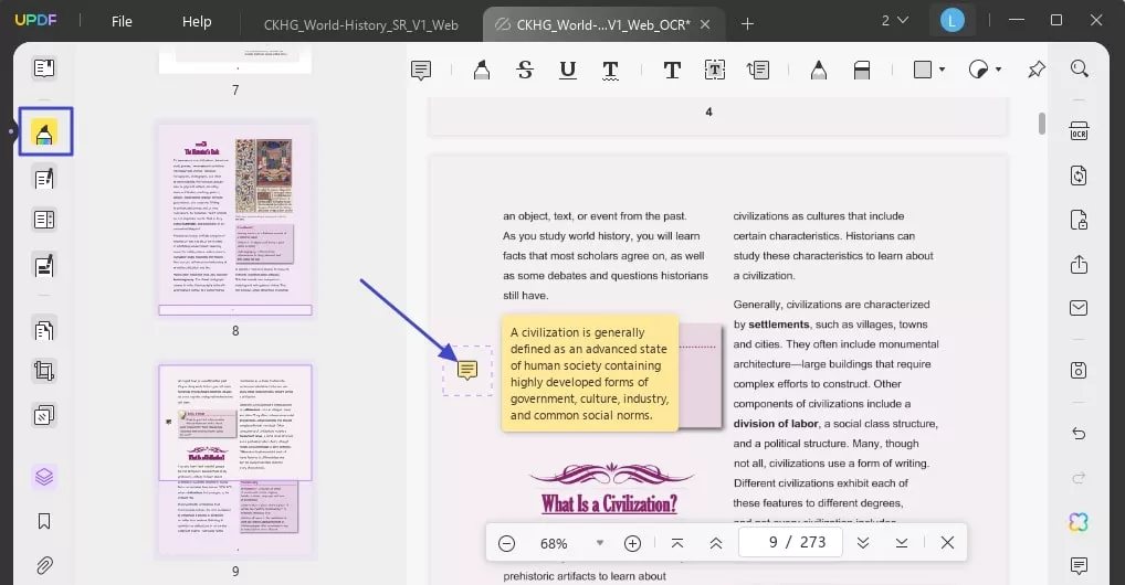 add digital notes scanned book