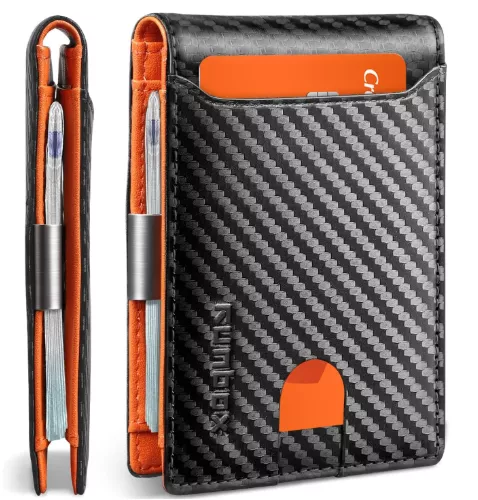 leather slim wallet