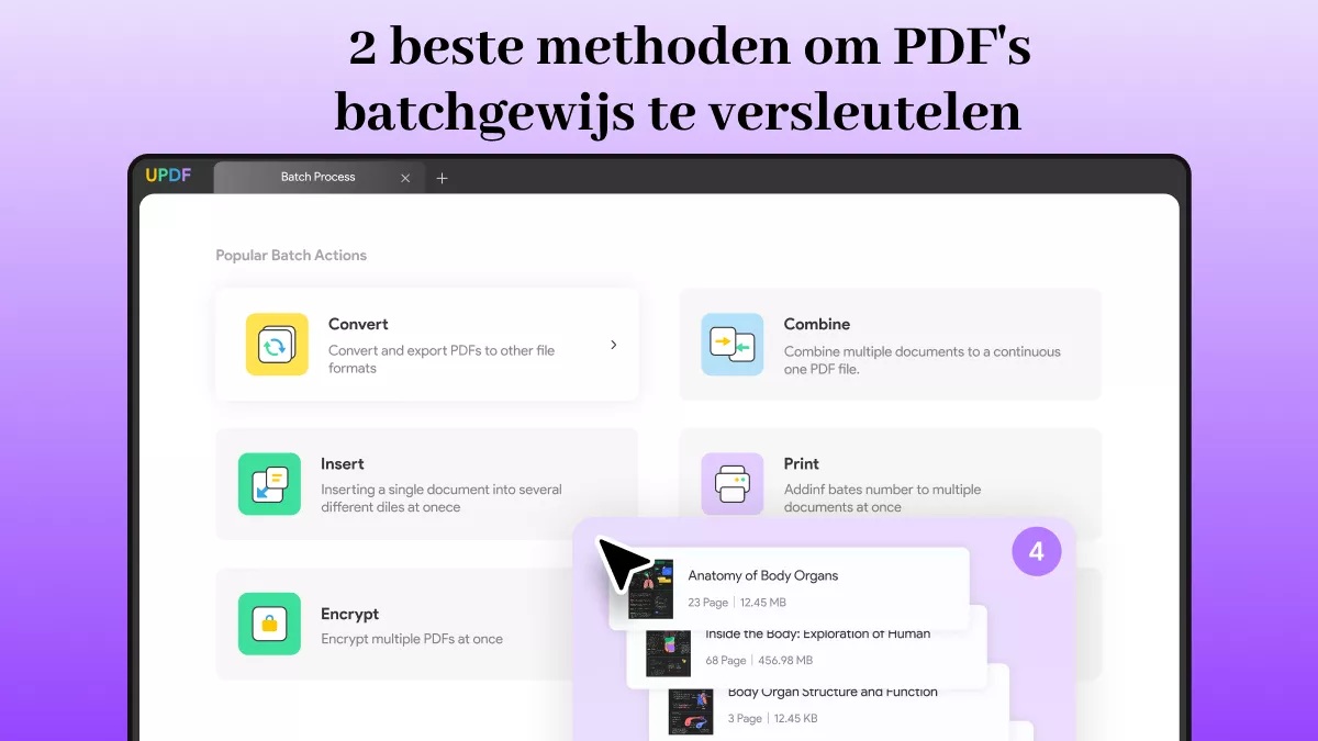2 beste methoden om PDF's batchgewijs te versleutelen  