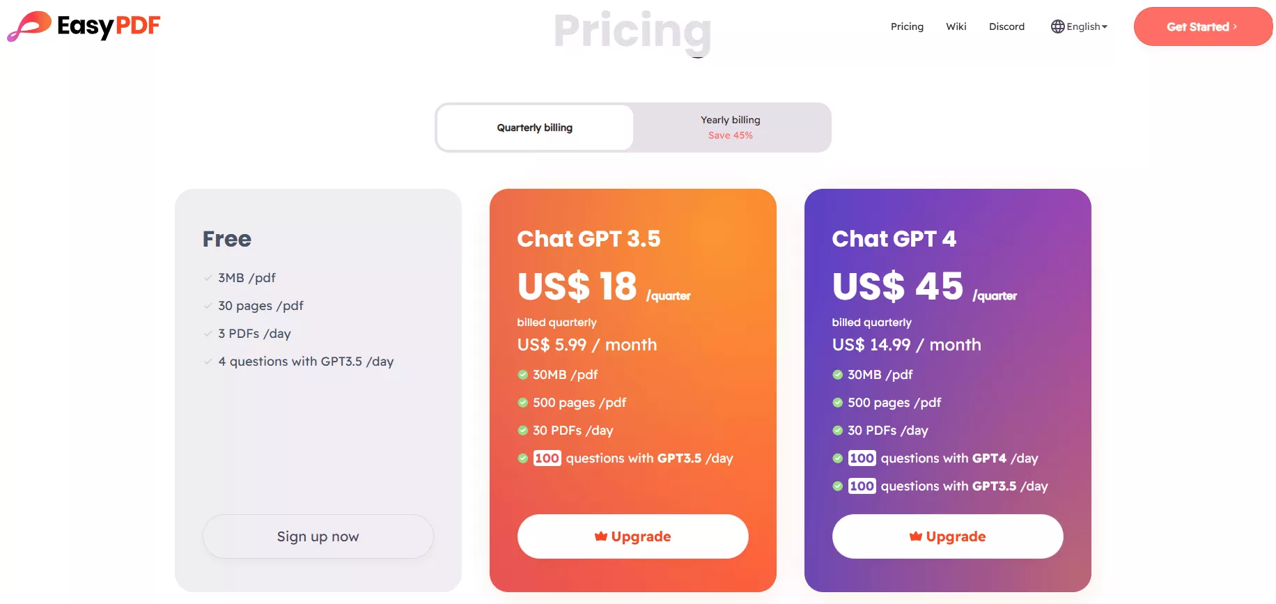 EasyPDF pricing