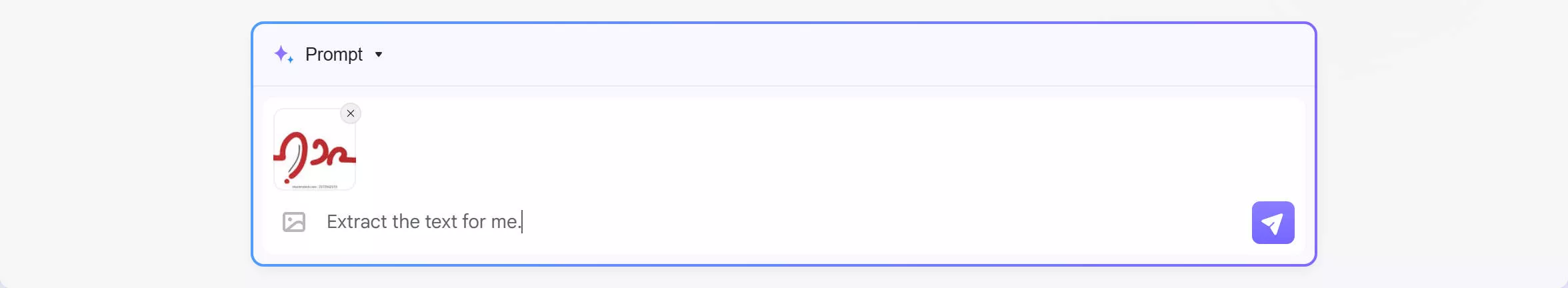 give a prompt to extract text