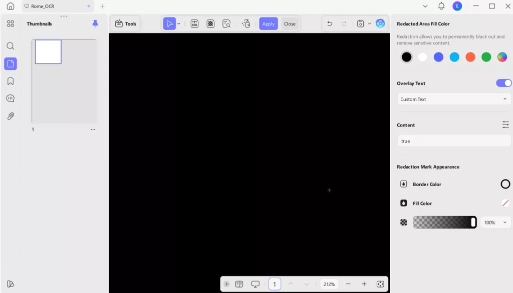 redact pages
