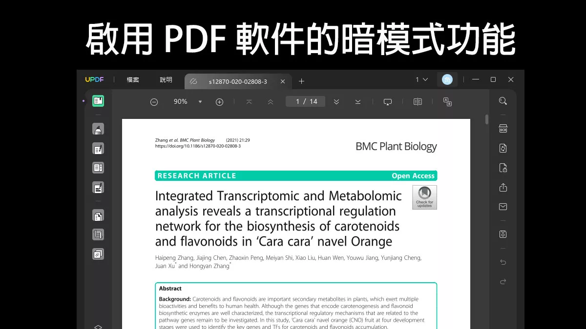 如何啟用 PDF 軟件的暗模式功能？
