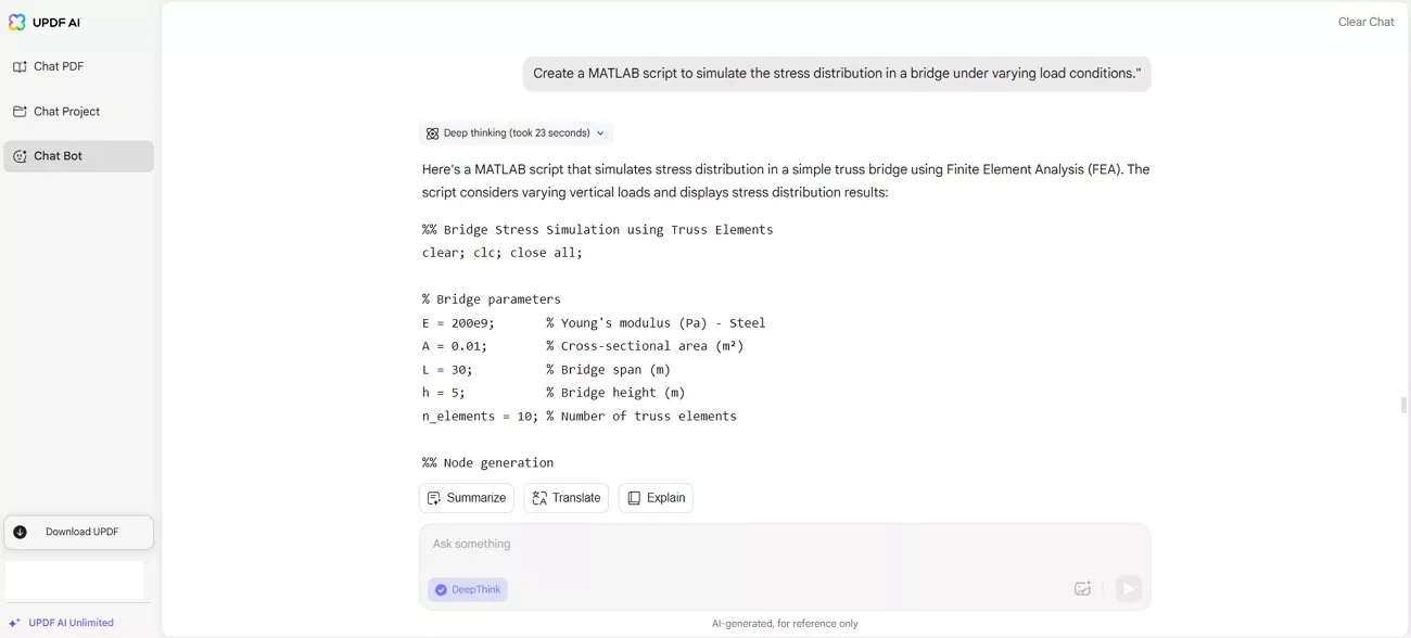deepthink ai model for engineering
