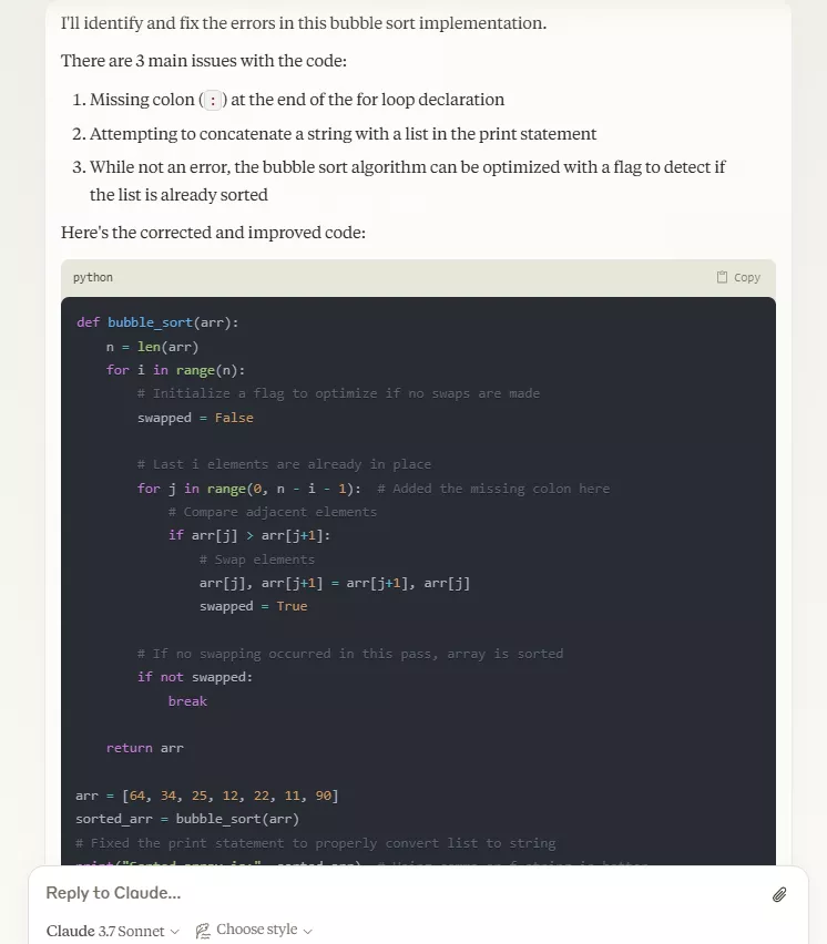 coding analysis of Claude AI