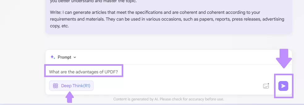 enter the prompt