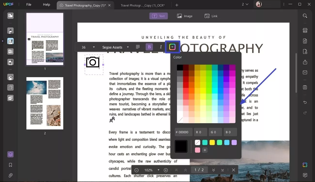 customize the added symbols in pdf