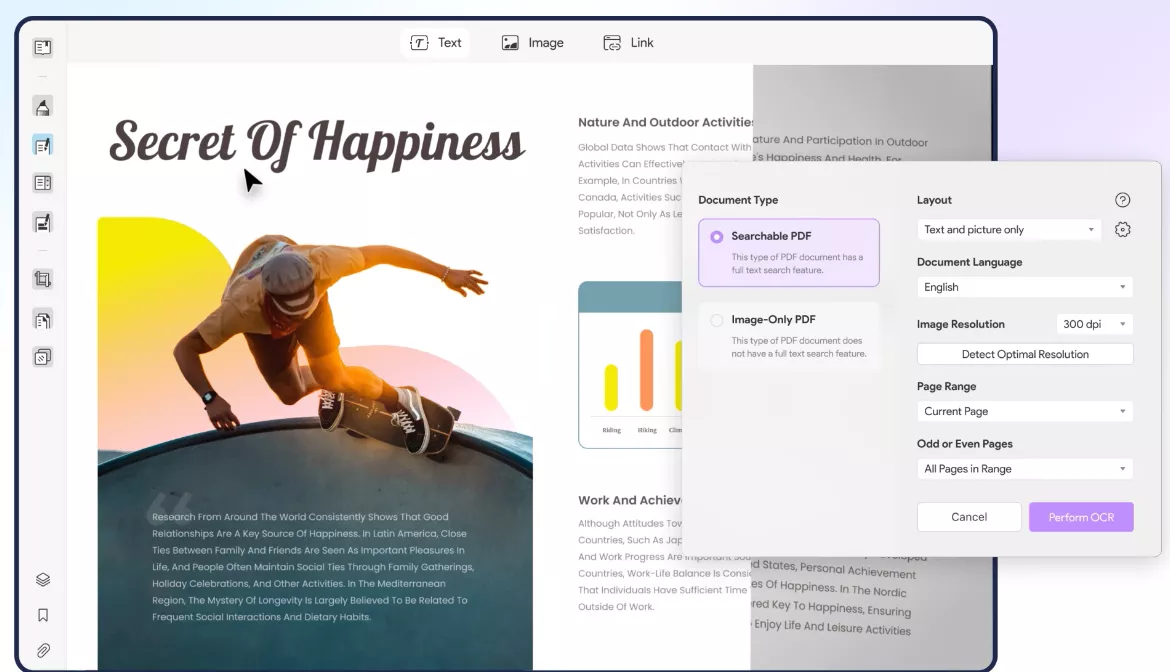 convert image-only PDF to accessible PDF