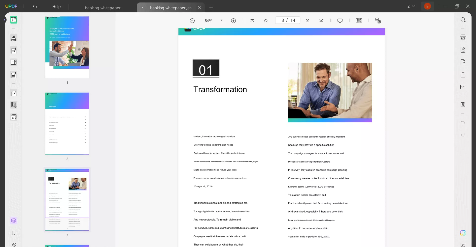 a new translated PDF