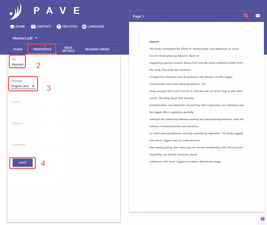 propertities on pave