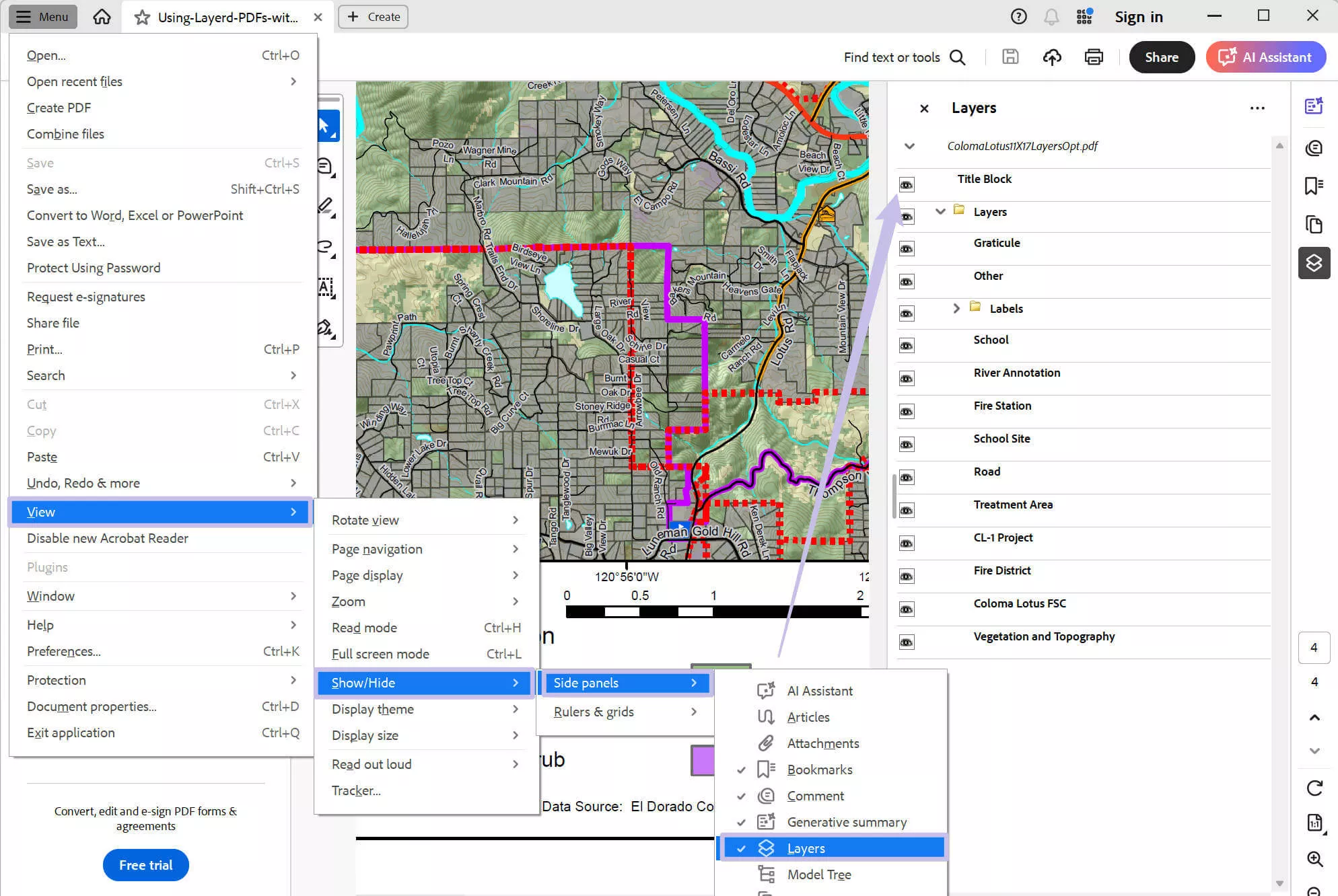 adobe acrobat pdf layers