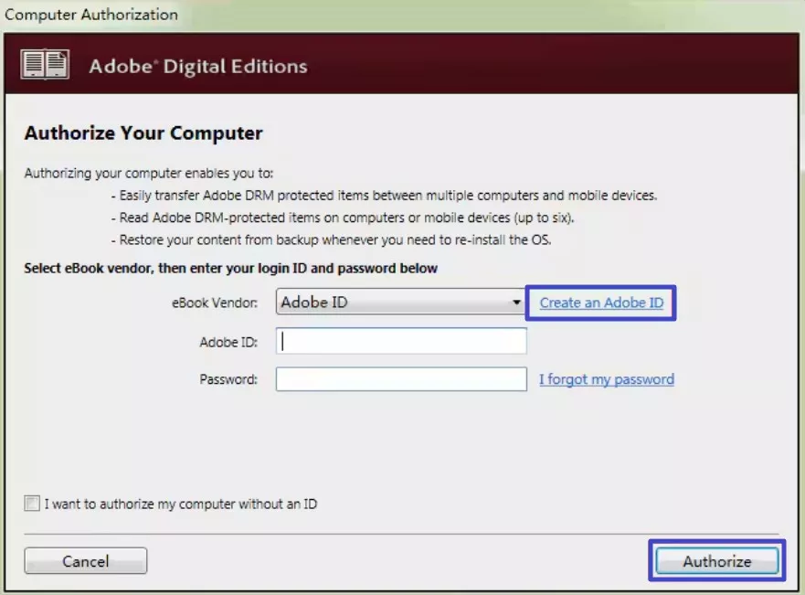launch and authorize ade