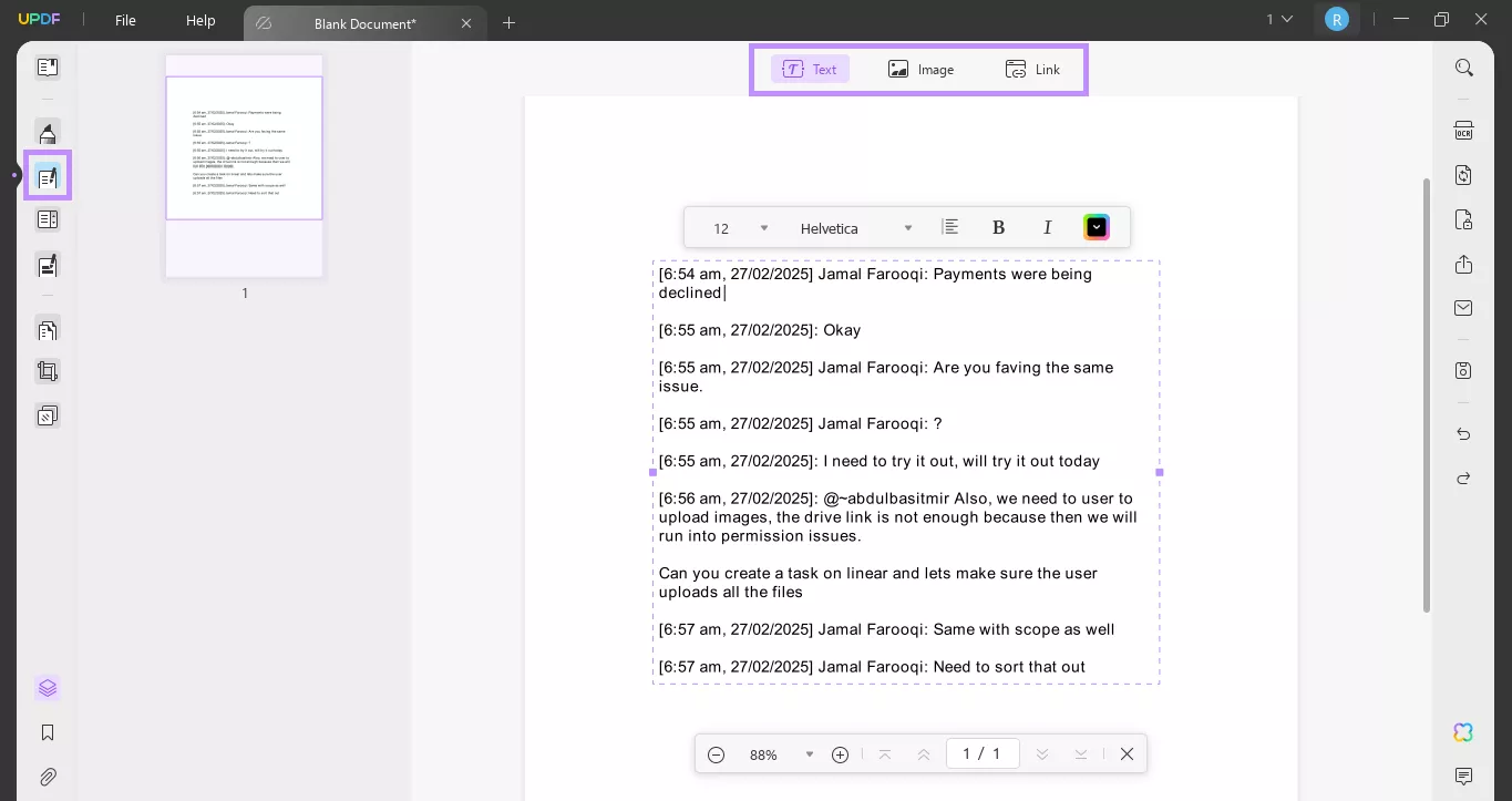 add elements to pdf updf