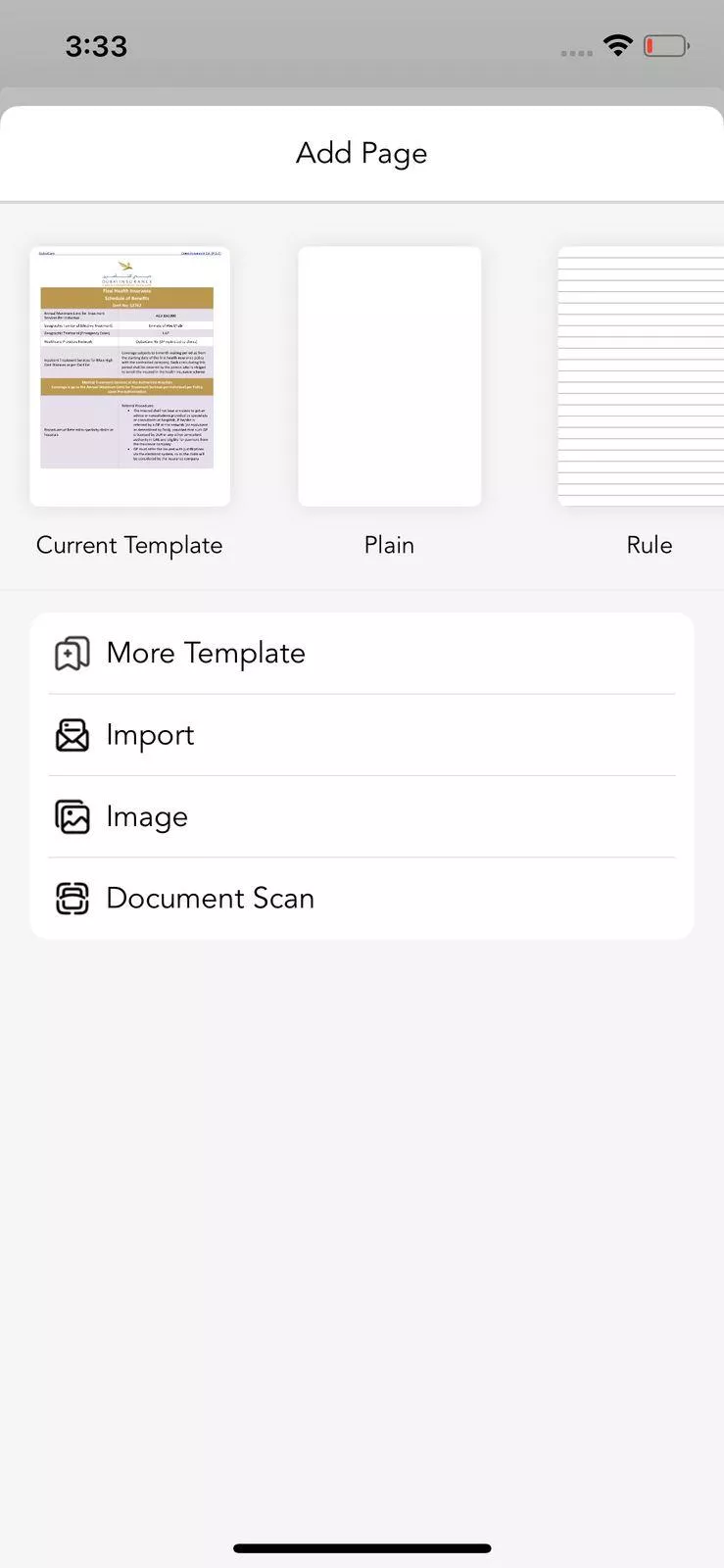 add pages in pdf freenotes