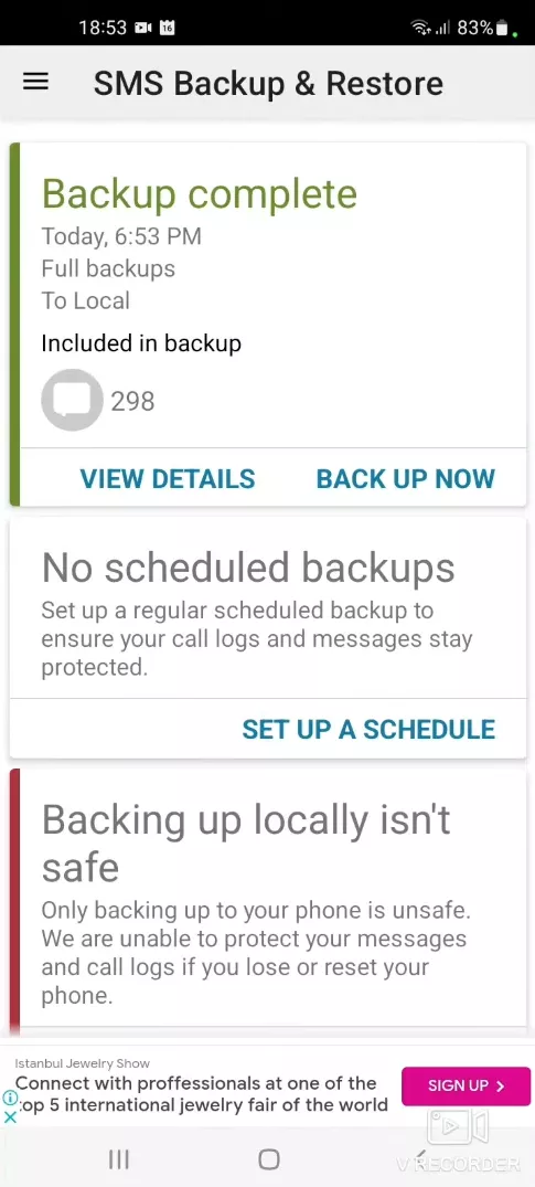 backup complete backup and restore