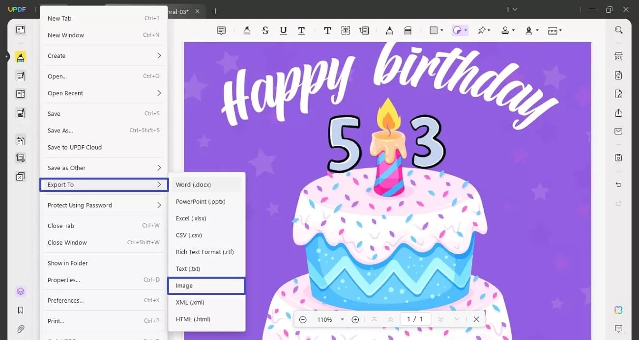 continue to export card as image