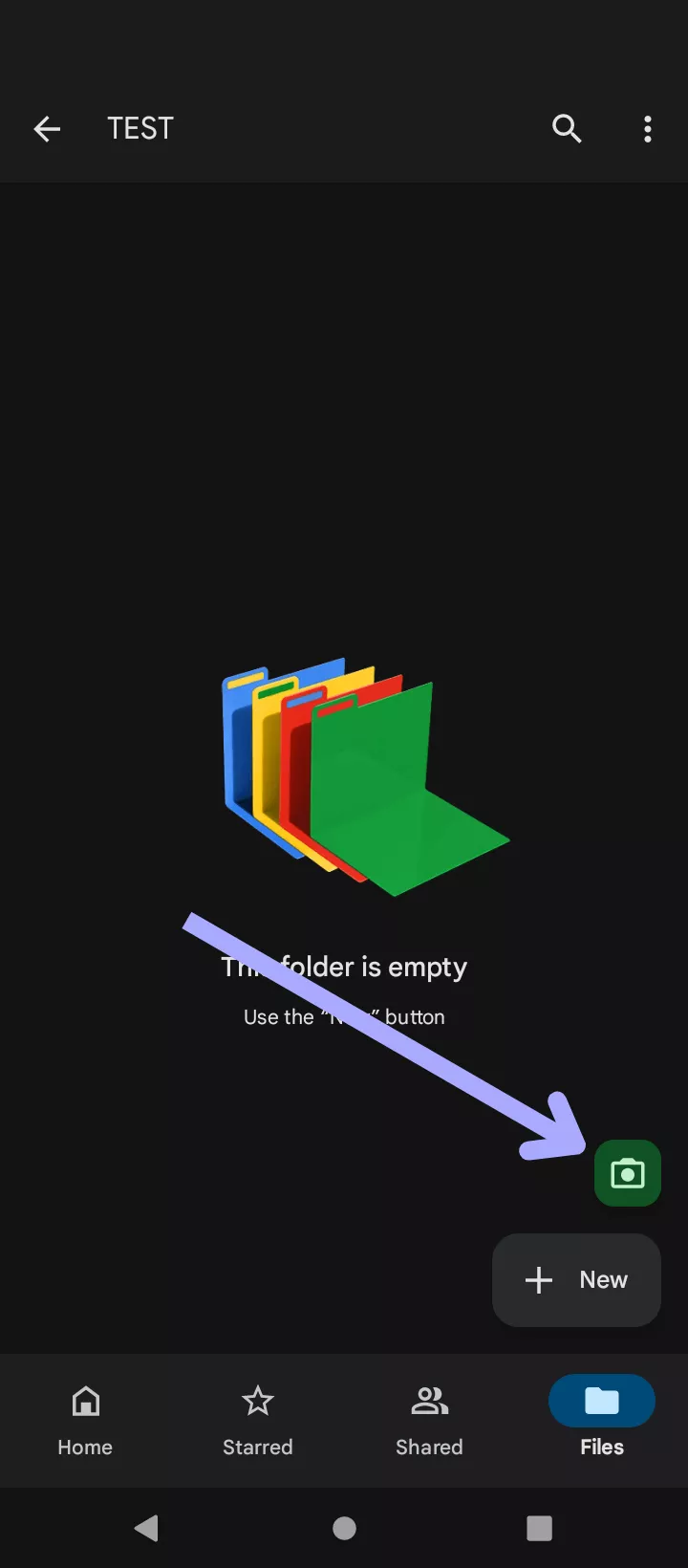 camera icon google drive android