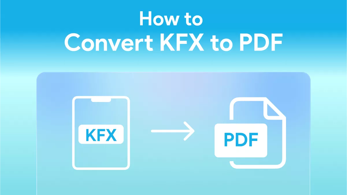 KFX'i PDF'ye Nasıl Dönüştürebilirim? (Çevrimiçi ve Çevrimdışı)
