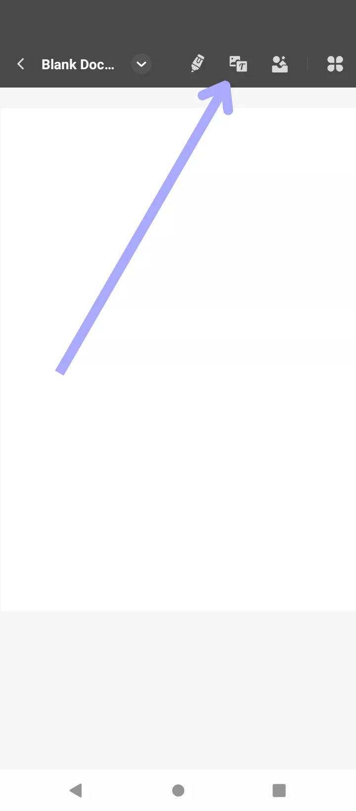 text and image icon updf android