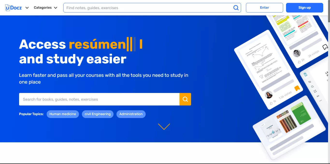 udocz interface