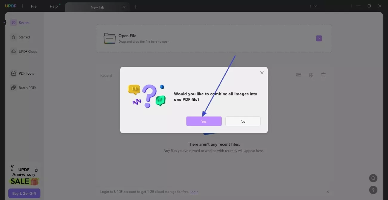 import images and combine to pdf