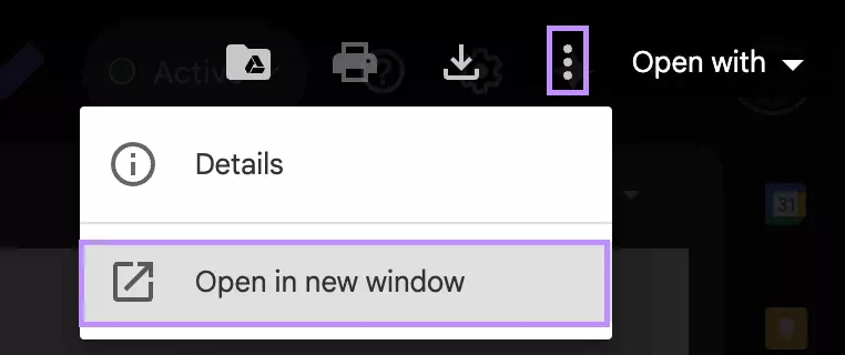 click open in new window chrome