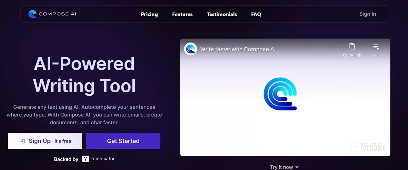 explanation of compose ai tool