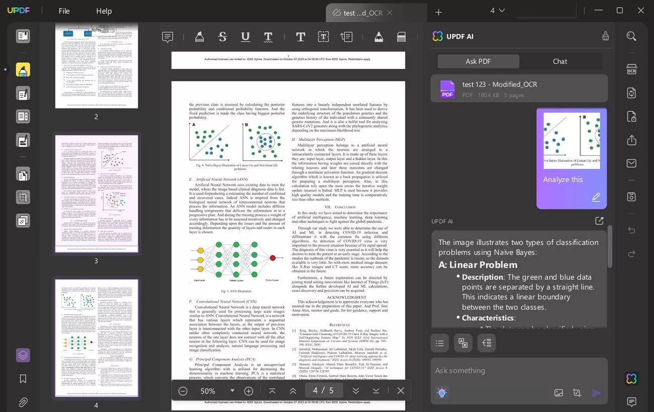 analyze files with updf ai