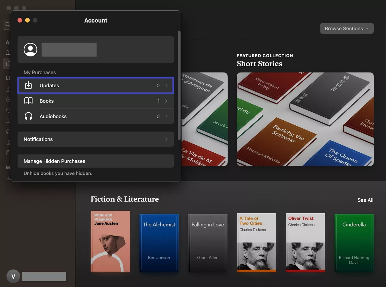 update books in app
