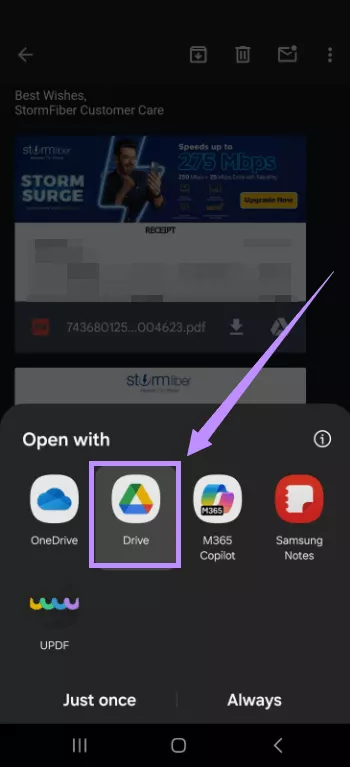 select google drive to preview pdf gmail