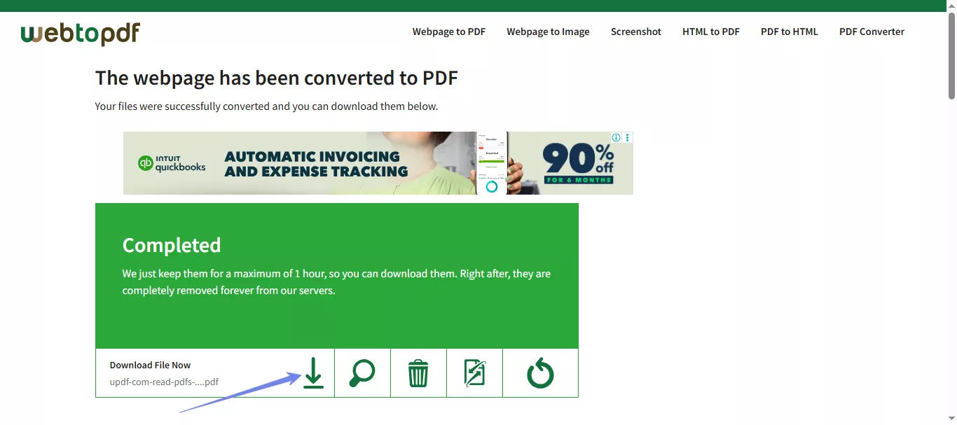 download your pdf webtopdf