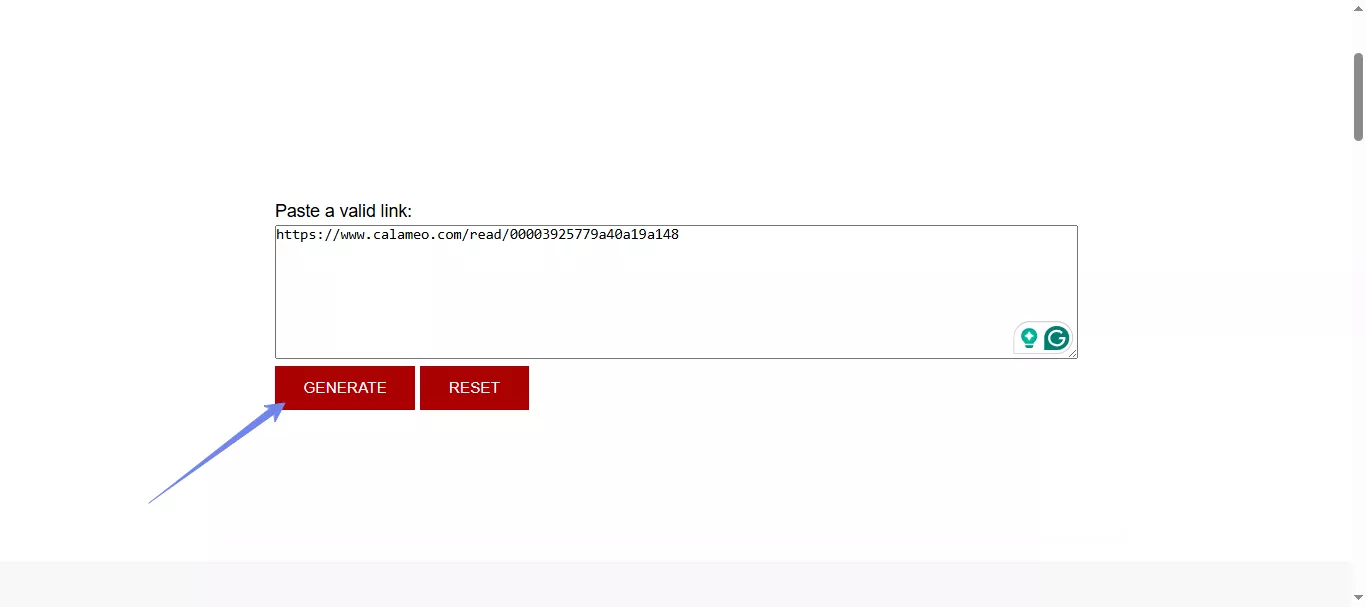 paste the link and click generate freepdfdownloader