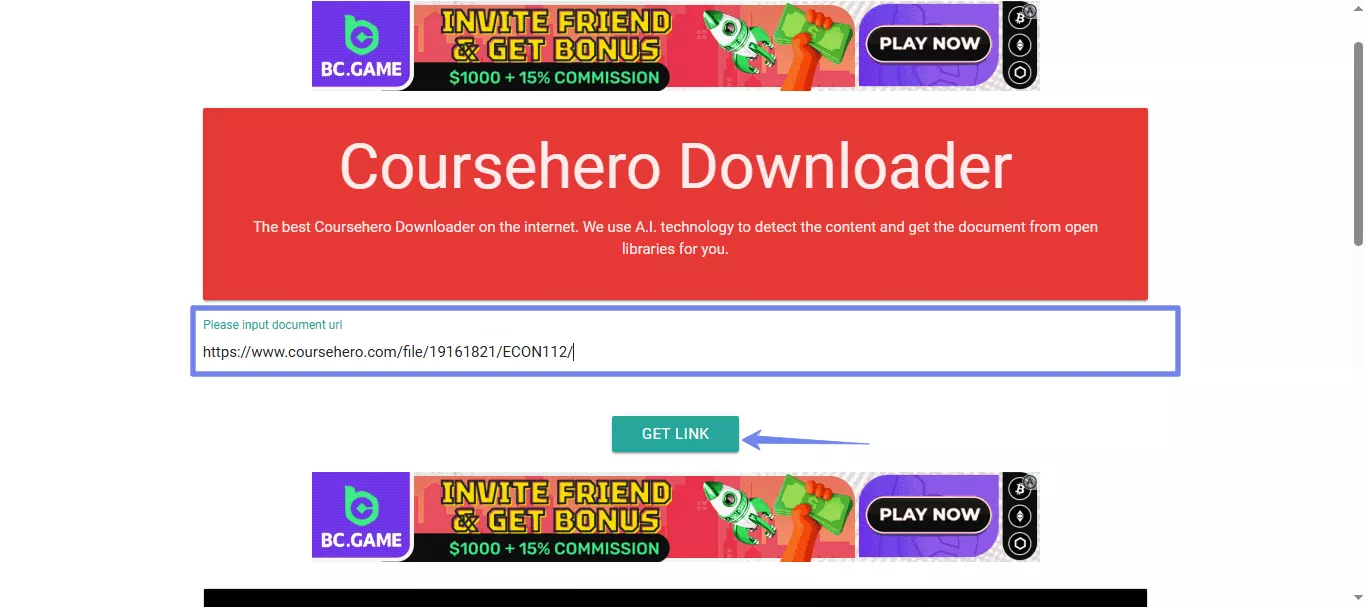  paste the link docsdownloader
