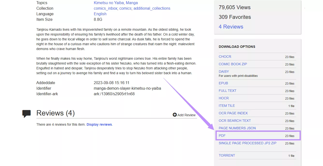 click on pdf to download internet archive