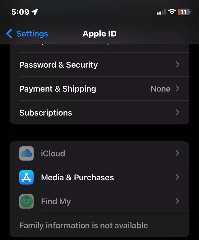 icloud greyed out on iphone