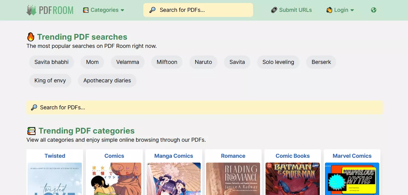 pdfroom homepage