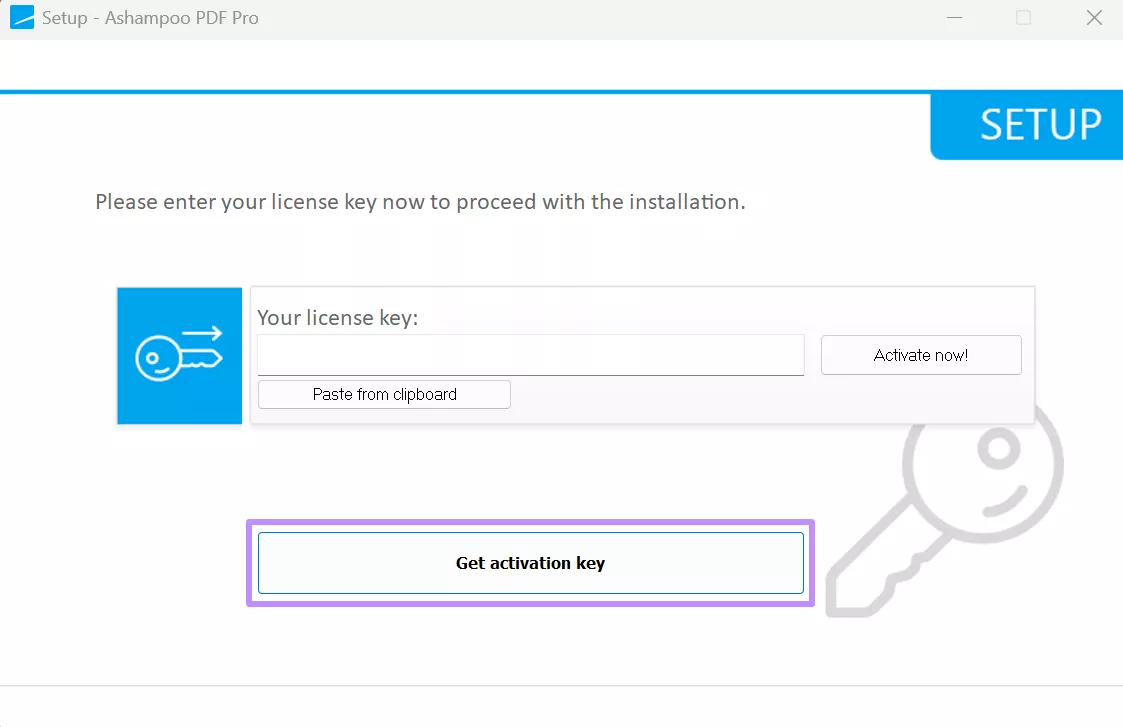 press get activation key ashampoo pdf