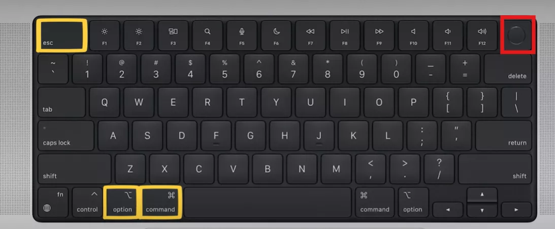 Force Restart on Mac using hard key