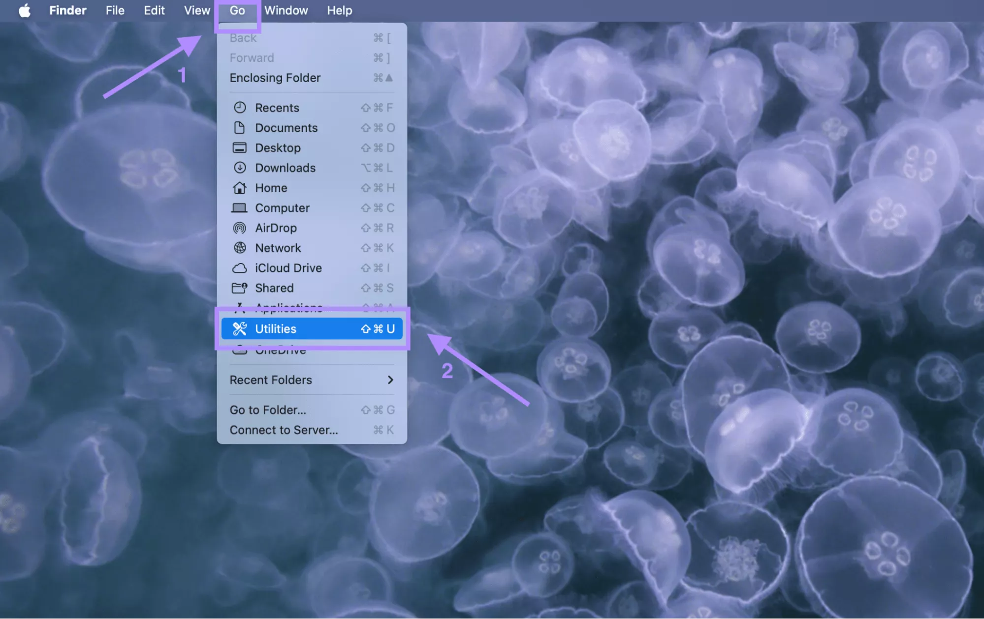 click go select utilities mac
