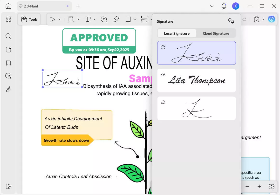 add signature to pdf